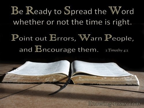 Go And Preach-2 Timothy 4-2